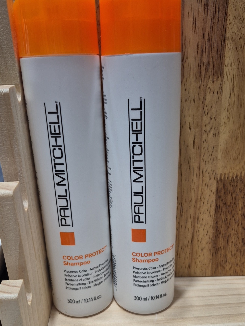 Paul Mitchell Color Protect Shampoo — White & Orange Bottles